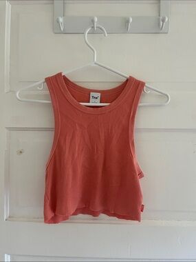 TNA Coral Ribbed Cropped Tank